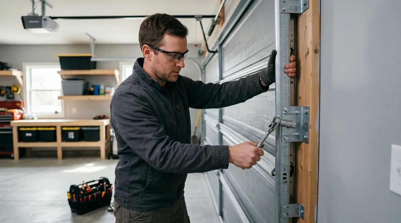 Garage door repair work in Oklahoma City, OK